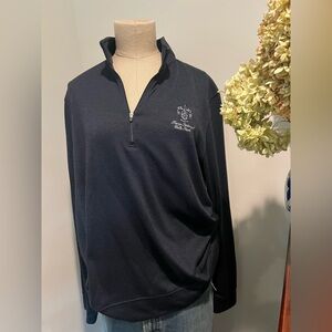 DUNHILL Trump National Colts Neck Half Zip, size M